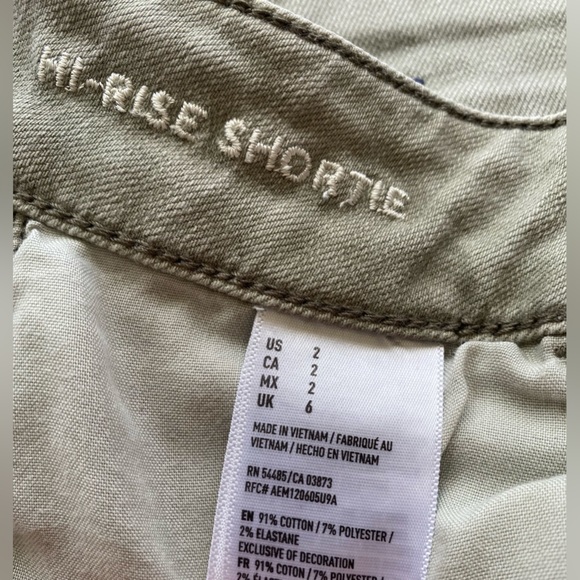 American Eagle Olive Green/Grey size 2 - Picture 12 of 16